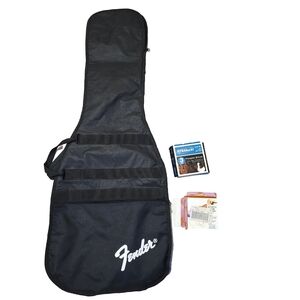 Black Fender Logo Padded Electric Guitar Carry Case Gig Bag Soft Shell 40"